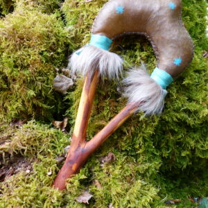 Shamanic rattle for ceremonies and healing.